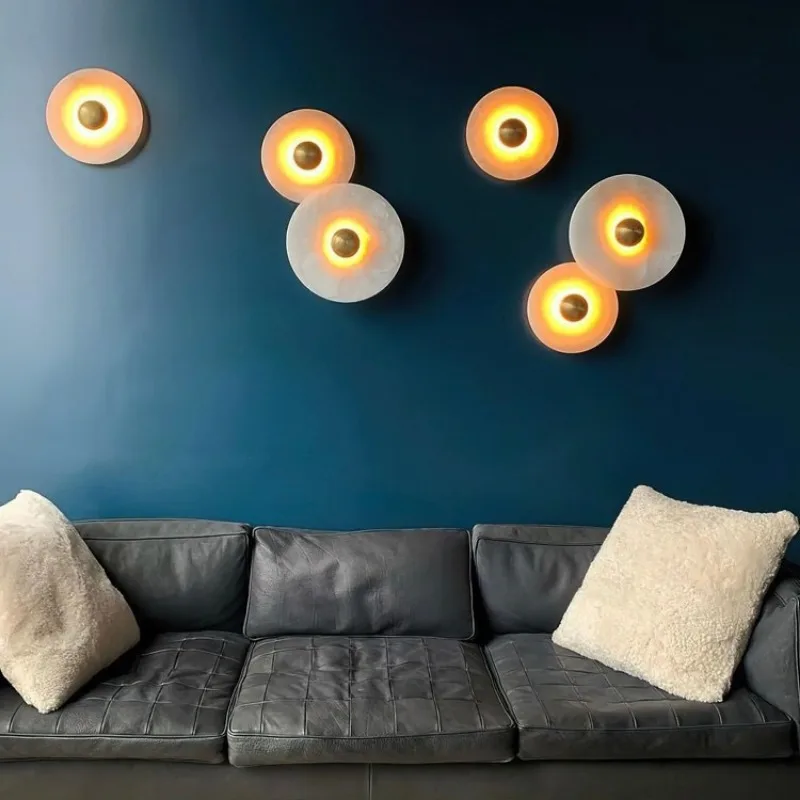 Luminária LED Moderna De Mármore Nórdico