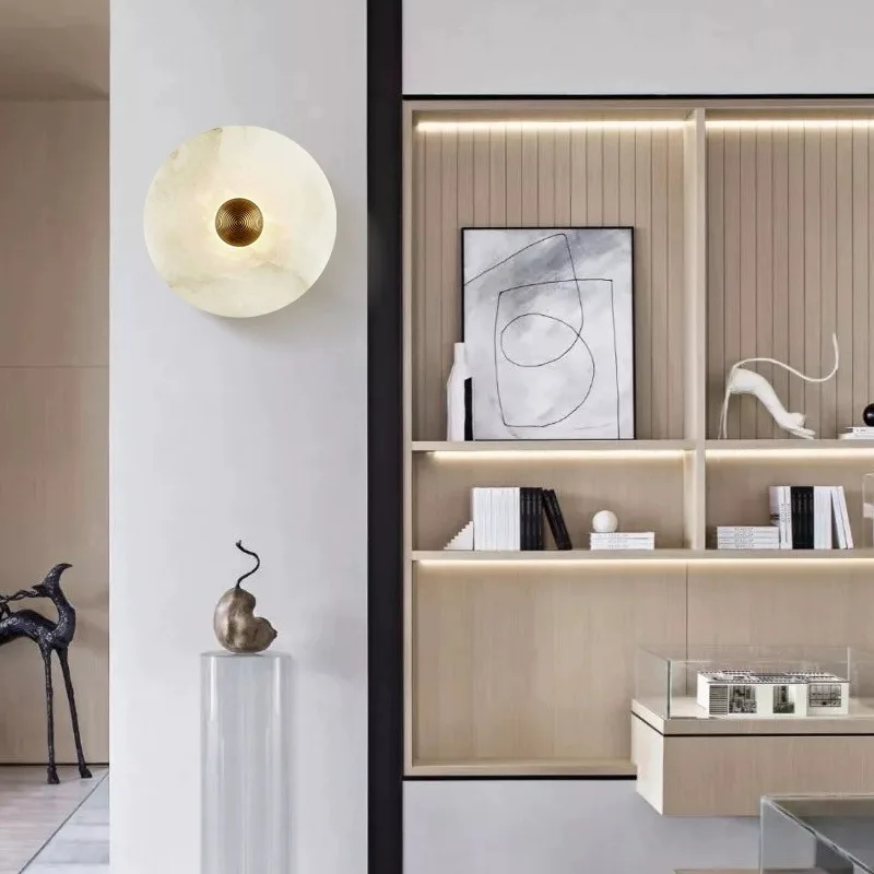 Luminária LED Moderna De Mármore Nórdico