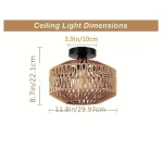 Plafon de Rattan Artesanal - Imagem 6