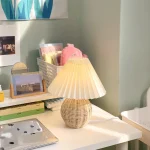 Abajur Plissado Rattan - Imagem 6