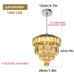 Kf S2b5c46990a3942a19e9c0d4a7187207c5 Mini Candelabro De Cristal Cromado Teto Pingente Lumin Rias Led Crystal Flush Mount Luz Regul Vel