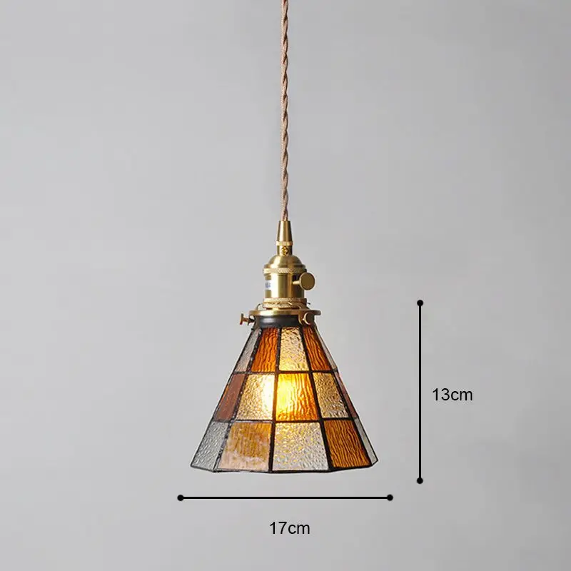 Lustre de Vidro Industrial Retro