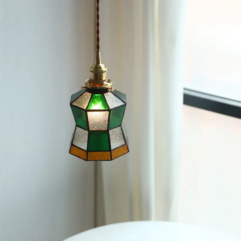 Lustre de Vidro Industrial Retro