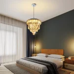 Kf Sbe07fe1025f144bcb9a998e09d68c61ei Mini Candelabro De Cristal Cromado Teto Pingente Lumin Rias Led Crystal Flush Mount Luz Regul Vel