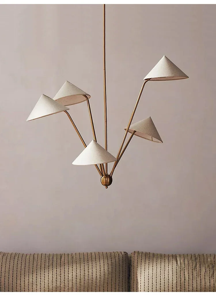Lustre Wabi-Sabi de Várias Cabeças