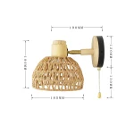 Luminária Arandela de Rattan - Imagem 6