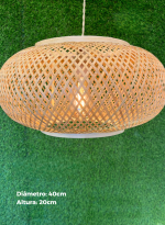 Pendente Fibra de Bambu Vintage - Imagem 3