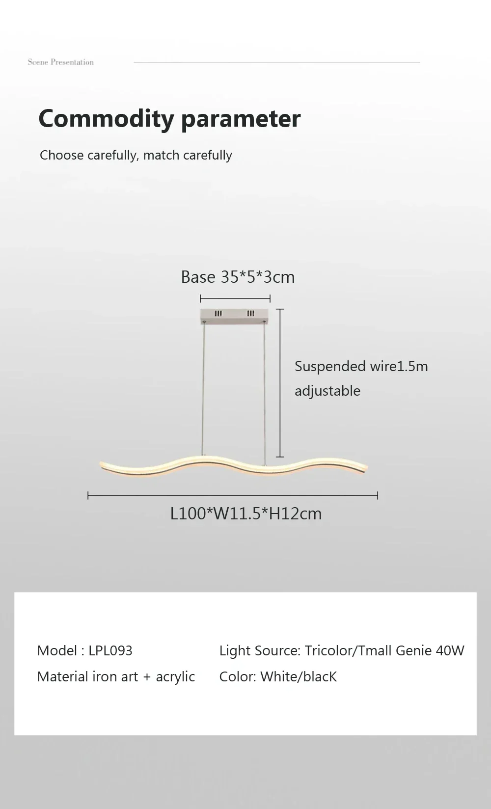 Lustre Pendente LED Moderno