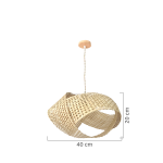 Pendente Fibra de Bambu Vintage - Imagem 6