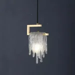 Pendente Luxo Vidro Dourado