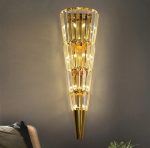 Arandela Luxor Cristal Dourado - Imagem 2