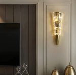 Arandela Luxor Cristal Dourado - Imagem 6