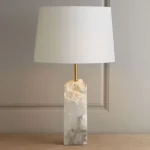 Abajur Luxo Padrão Mármore Design Americano Moderno 2024/2025 - Imagem 2