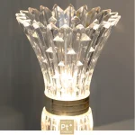 Abajur Tipo Vaso Sem Fio USB LED Toque Escurecimento - Imagem 2