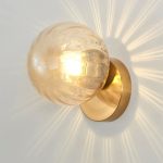 Arandela barcelona esfera vidro