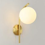Arandela bola de vidro e led 7w