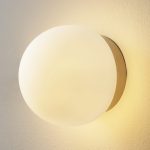 Arandela cabeça cogumelo branco