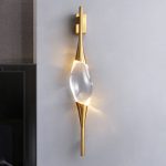 Arandela cristal metal cobre - Imagem 2