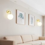 Arandela de vidro branco leitosa - Imagem 3