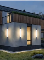 Arandela Linear Policarbonato Branco Para Jardins e Fachadas - Imagem 4