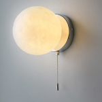Arandela lua branco leitosa