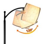 Luminária de chão cúpula abajur de linho - Imagem 2
