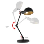 Luminária De Mesa Articulada Preta Modelo 2024/2025 - Imagem 2