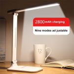 Luminária mesa portátil recarregável