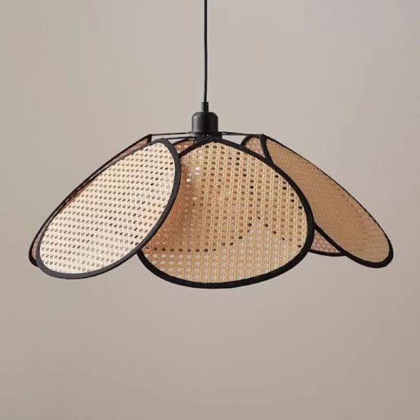 Pendente rustico rattan bambu