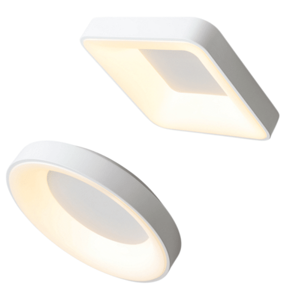 Plafon minimalista alumínio branco