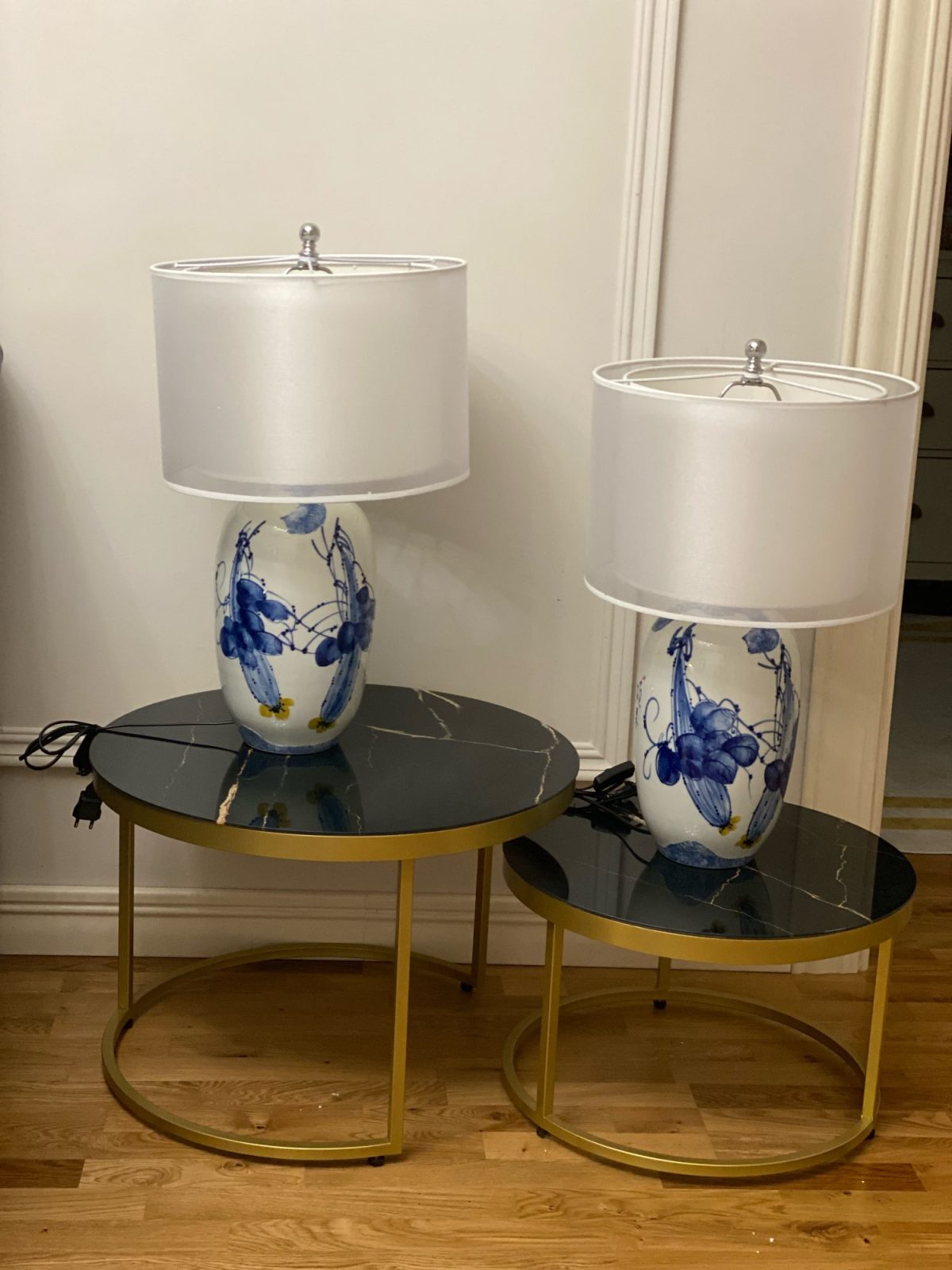 Abajur cerâmica chinês pintado à mão - Imagem 4