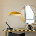 Luminária Articulada Mesa Amarela led E14 Proteção Ocular - Imagem 2