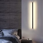 Luminária alumínio e luz de led