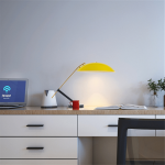 Luminária Articulada Mesa Amarela led E14 Proteção Ocular - Imagem 3