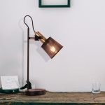 Luminária de mesa retrô preto - Imagem 2