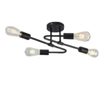 Luminária Moderna Preto De Ferro Forjado Design Nórdico - Imagem 2