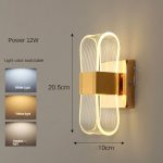 Luminária parede arandela acrílico led 11-24W
