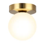Luminária Sobrepor Bola Vidro Branco Fosca Modelo 2024/2025