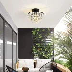 Luminária Sobrepor Estilo Francês Redonda Cristal K9 Modelo 2024/2025 - Imagem 3