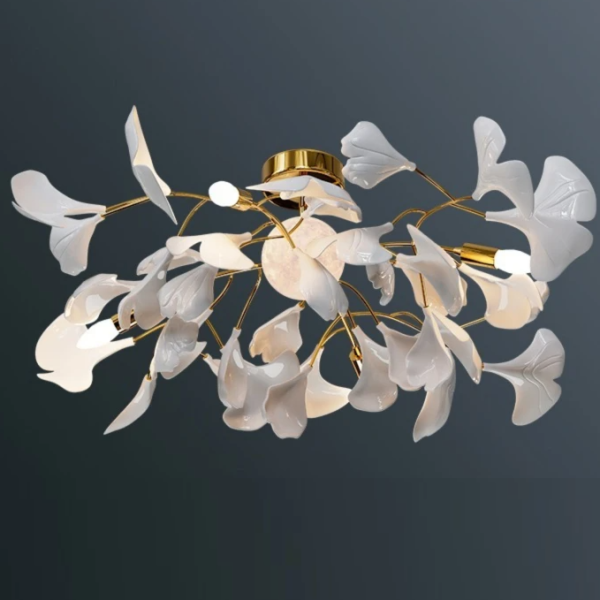 Luminária Sobrepor Folha De Ginkgo Acrílica 2024/2025