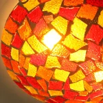 Luminária Sobrepor Plafon Tiffany Vidro Mosaico Modelo 2024/2025 - Imagem 3