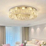 Luminária Sobrepor Redonda De Cristal Modelo 2024/2025 - Imagem 2