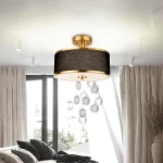 Luminária Sobrepor Redonda Tecido (Cúpula Abajur), Modelo 2024/2025 - Imagem 2