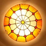 Luminária Sobrepor Tiffany Vitral Europeu Colorido - Imagem 3