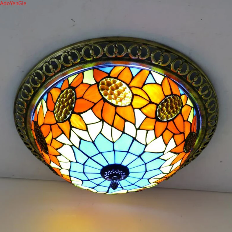 Luminária Sobrepor Turco Vintage Tiffan Art Decor - Imagem 1
