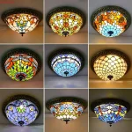 Luminária Sobrepor Turco Vintage Tiffan Art Decor - Imagem 2