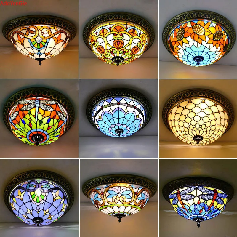 Luminária Sobrepor Turco Vintage Tiffan Art Decor - Imagem 2