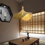 Lustre Bambu Rattan Artesanal - Imagem 2