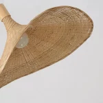 Lustre Bambu Rattan Artesanal - Imagem 4
