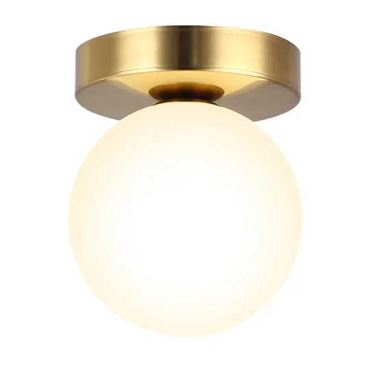 Luminária Sobrepor Bola Vidro Branco Fosca Modelo 2024/2025